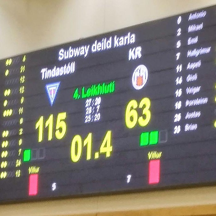 Öðruvísi mér áður brá. Lið KR kjöldregið í Síkinu. MYND: JÓHANNES BJÖRN