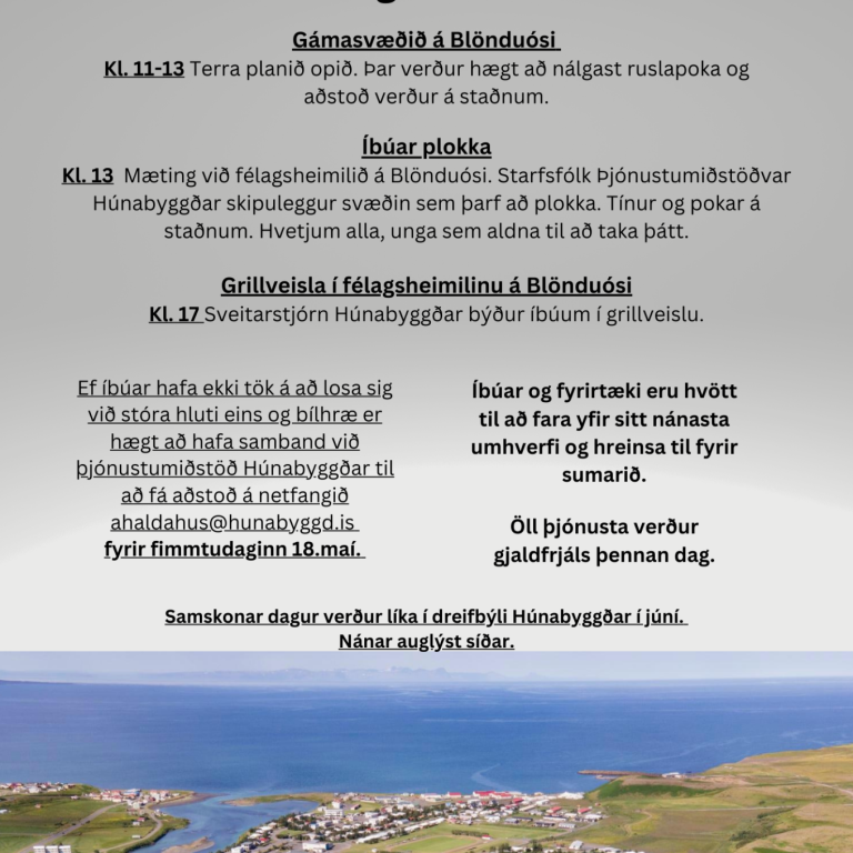 Tilkynning frá hunabyggd.is