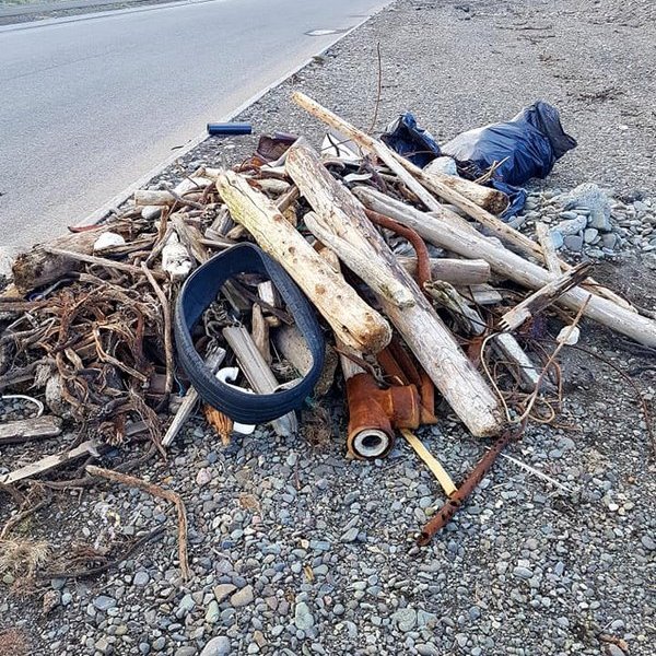 Félagar í Rótarýklúbbi Sauðárkróks tóku til hendinni. Mynd af Facebooksíðu Svf. Skagafjarðar. Myndina tók Ómar Bragi Stefánsson.