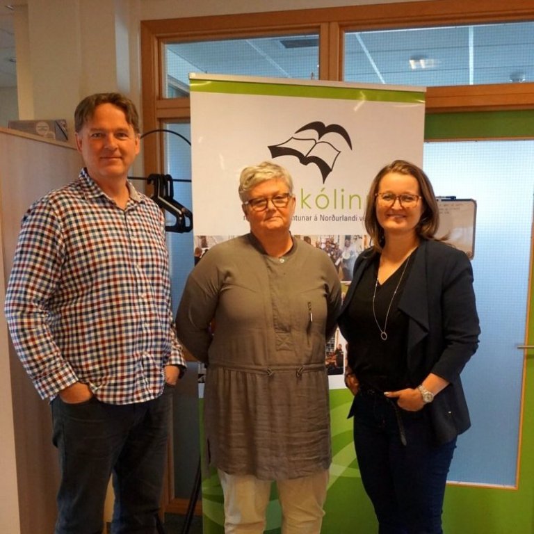 Halldór B. Gunnlaugsson, verkefnisstjóri námskeiðanna, Bryndís Þráinsdóttir, framkvæmdastjóri Farskólans og Unnur Valborg Hilmarsdóttir, framkvæmdastjóri SSNV.