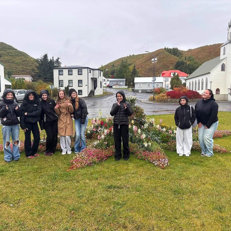 Myndir frá heimsókn dönsku nemendanna í Skagafjörðinn. MYNDIR AÐSENDAR