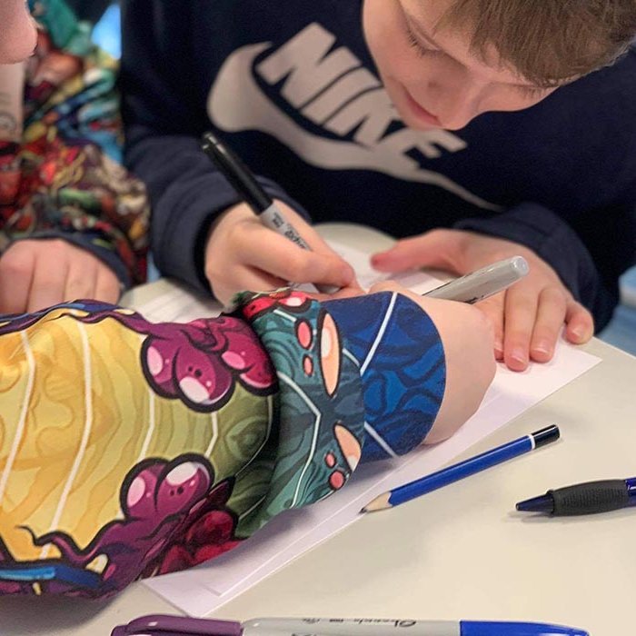 Áhugasamir nemendur við vinnu sína. MYNDIR: SVF. SKAGAFJÖRÐUR