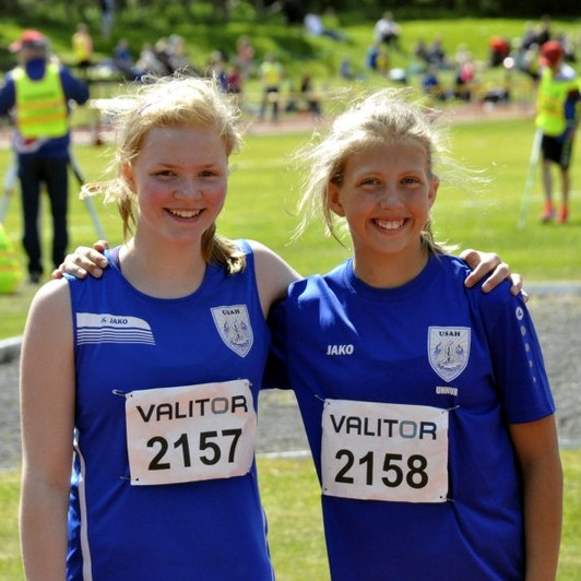 Aðalheiður og Unnur Borg að loknu móti. Mynd: Húni.is.