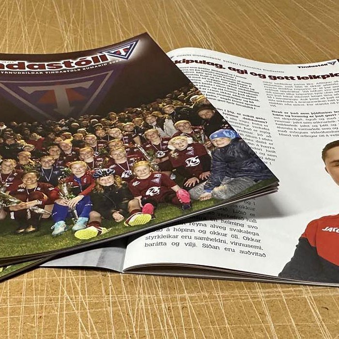 Kynningarblað knattspyrnudeildar Tindastóls, Áfram Tindastóll!. MYND: ÓAB