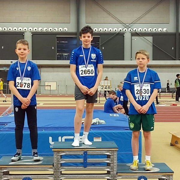 Valdimar Logi Guðmannsson USAH á sínu fyrsta alvöru móti og gerði sér lítið fyrir og sigraði í öllum þeim greinum sem hann tók þátt í. Aðsend mynd.