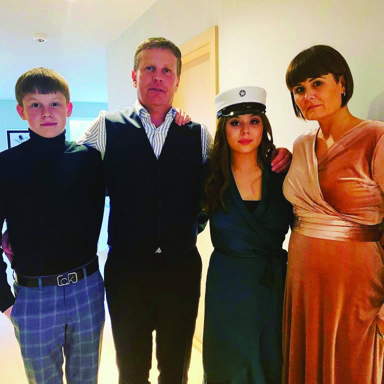 Valgerður og fjölskylda. AÐSENDAR MYNDIR