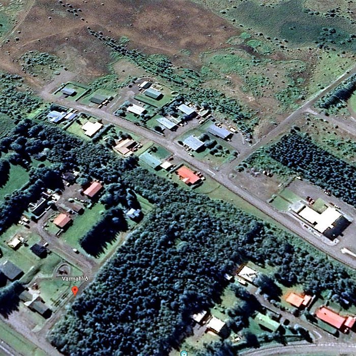 Birkimelur er ofarlega til vinstri á myndinni og nýjar lóðir því væntanlega suður af henni (vinstra megin) og fyrir ofan. MYND AF GOOGLE EARTH