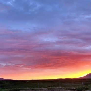 Eftir miðnætti Jónsmessudags á Hofsósi 2023. Mynd: PF.