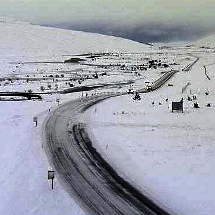 Skjáskot af vef Vegagerðarinnar. Langidalur til vesturs.