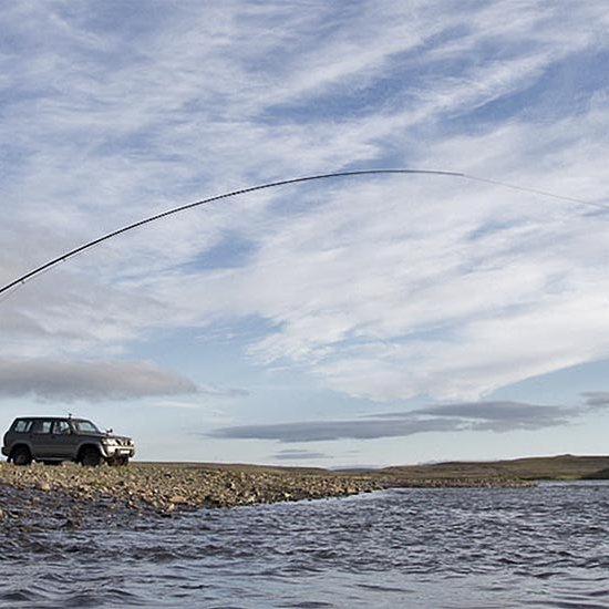 Veitt í Víðidalsá. MYND AF VEF STARA.IS