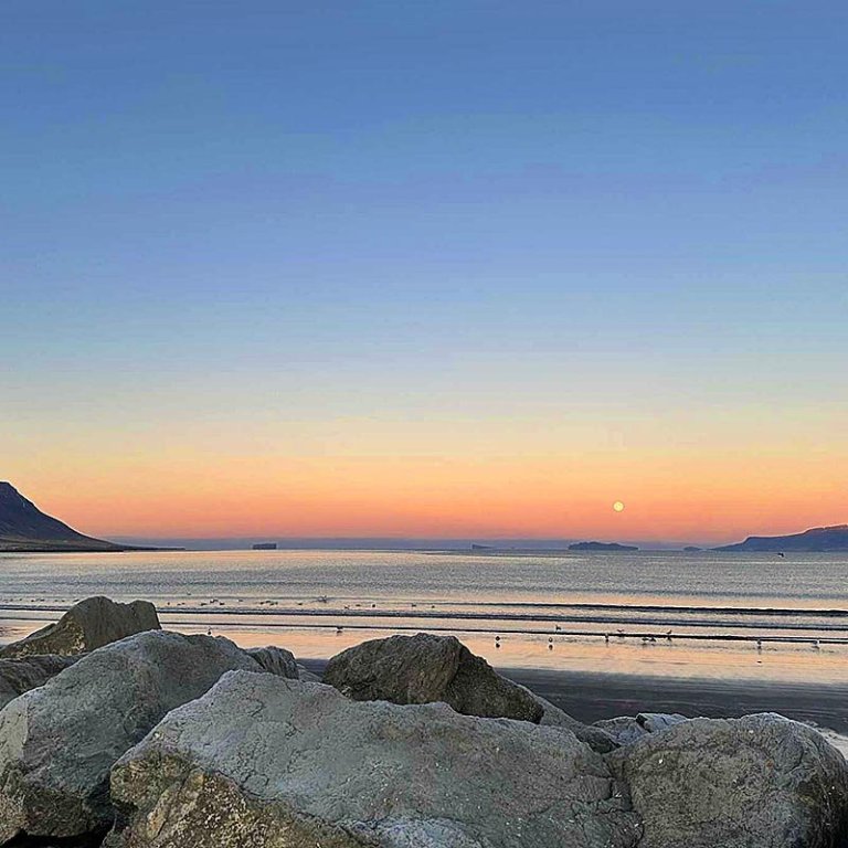 Það var fallegt veðrið sl. laugardag. Það má reikna með svipuðum gæðum í dag. MYND: ÓAB