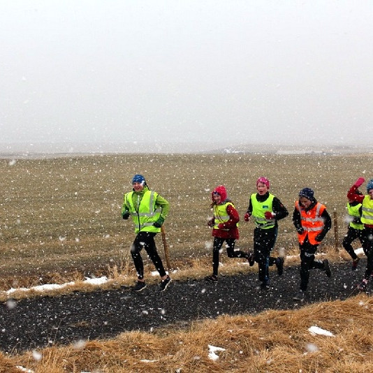 Hlaupinn er svokallaður Hegraneshringur sem er um 65 km langur. Mynd: Íris Olga Lúðvíksdóttir.