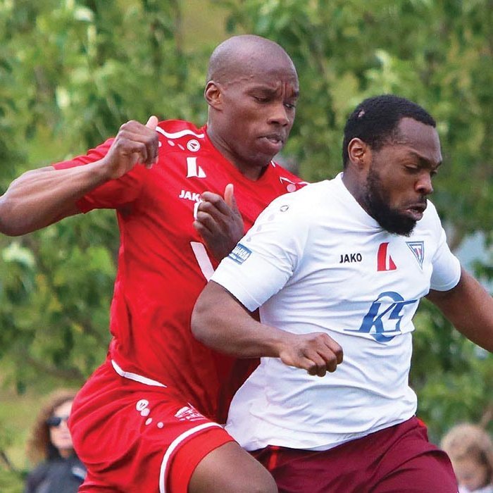 Victor Borode í baráttunni. MYND: ÓAB