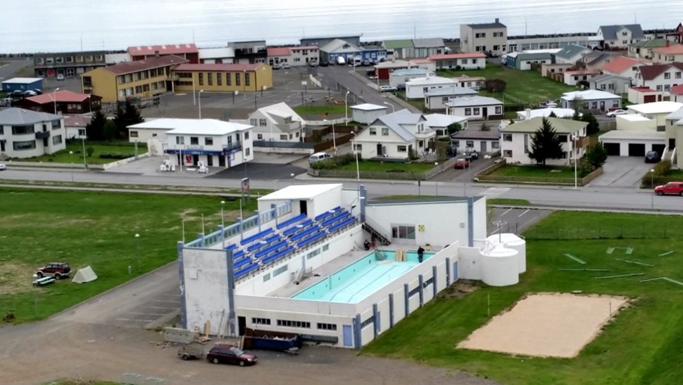 Tjaldsvæðið á Sauðárkróki var opnað 9. apríl, sem er rúmum mánuði fyrr en verið hefur undanfarin ár. Mynd: KSE