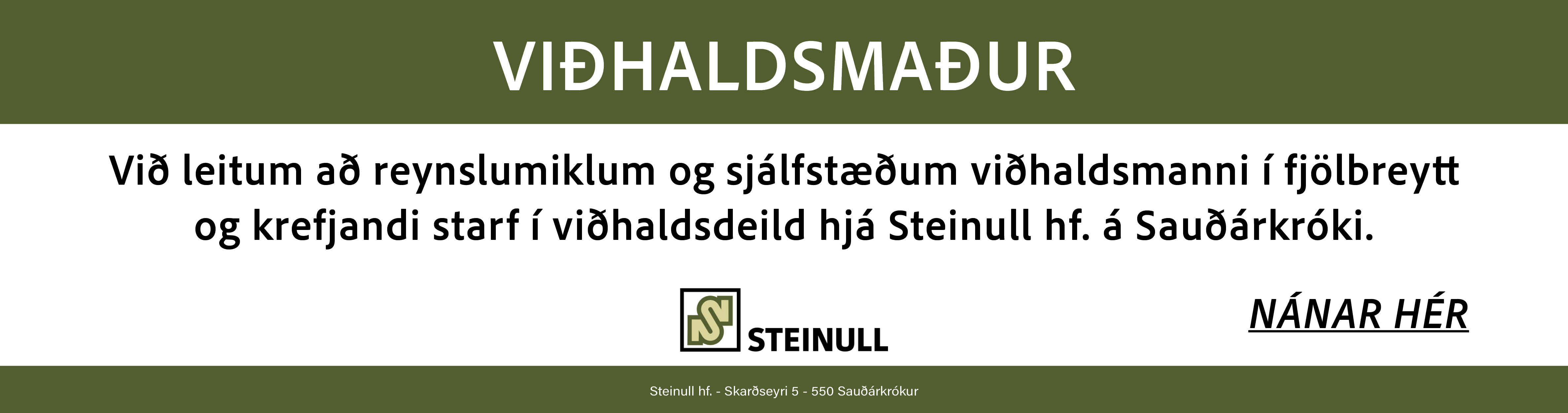 Steinull starf